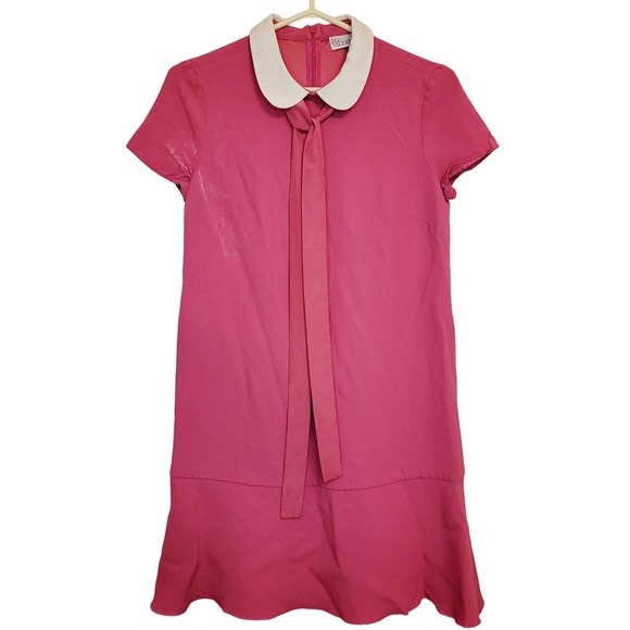RED Valentino Pink Dress with White Collar - Picture 1 of 7